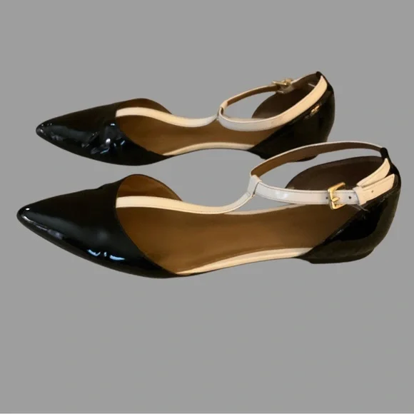 Calvin Klein Black and Cream Flats - Picture 4 of 8